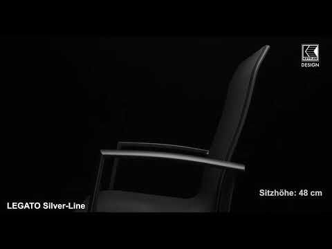 Stabelstol ute Legato Curve aluminium tekstilen antrasitt forfra