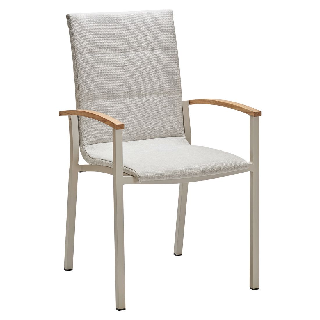 Stabelstol ute Mick aluminium/textilen 55x62 cm - Stern forfra