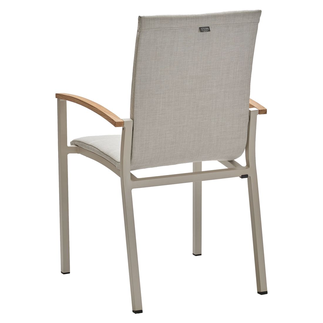 Montert Stabelstol ute Mick aluminium/textilen 55x62 cm - Stern i uterom