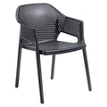Stabelstol ute Minush plast svart 59x56 cm - Gaber forfra