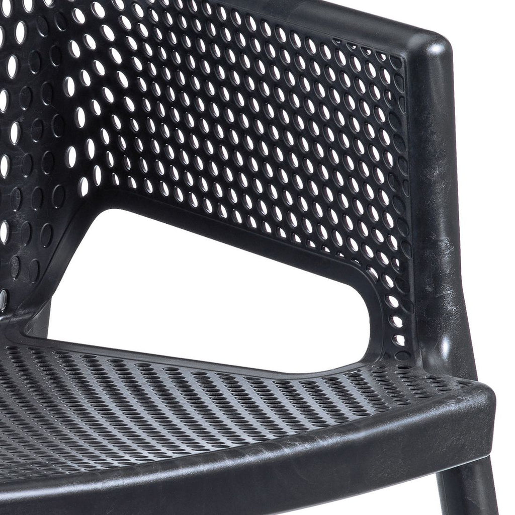 Stabelstol ute Minush plast svart 59x56 cm - Gaber stablet