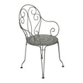 Stabelstol ute Montmartre stål 56x48 cm Fermob forfra