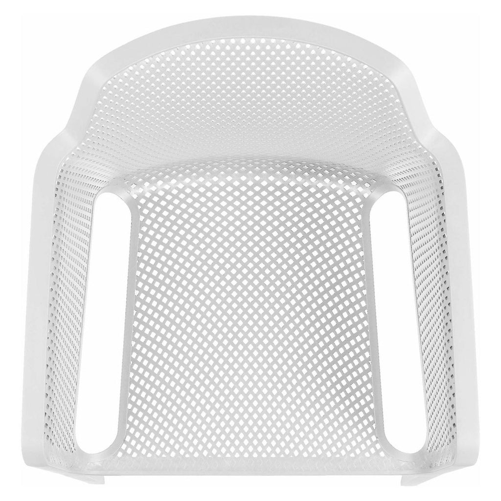 Stabelstol ute Net plast 60,5x58,5 cm hvit - Nardi