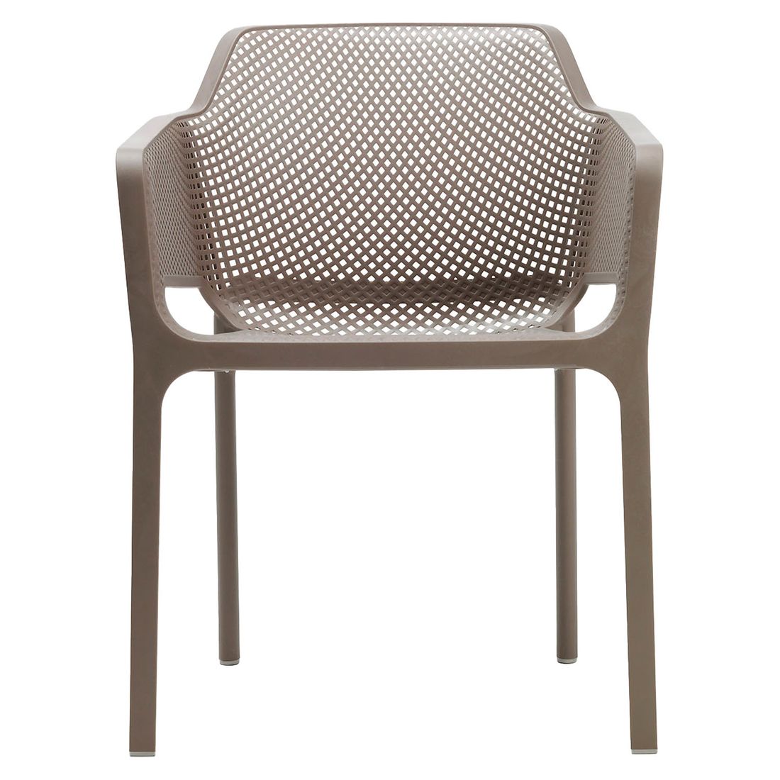 Stabelstol ute Net sett plast taupe stablet