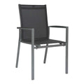 Stabelstol ute New Levanto aluminium/textilen - Stern forfra