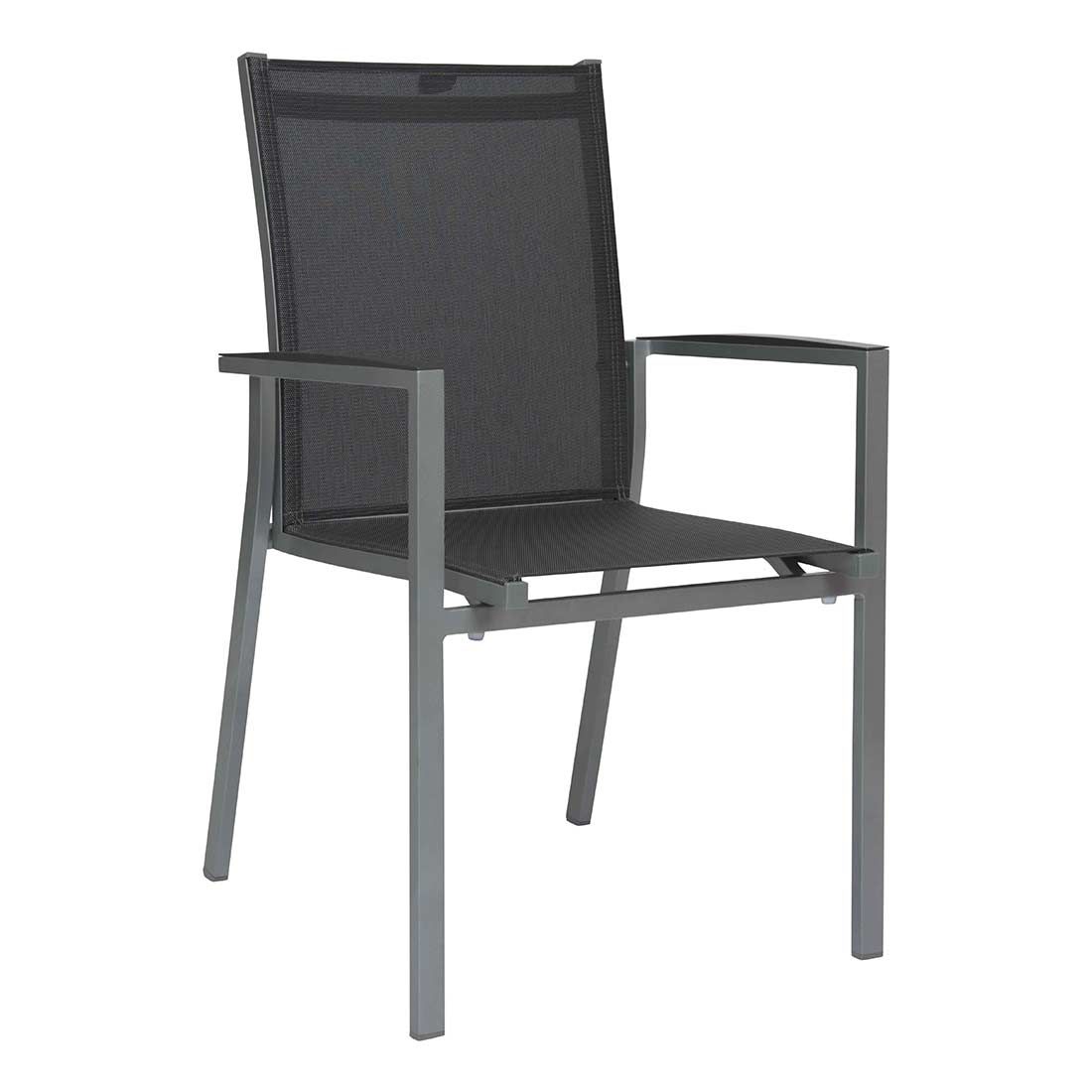 Stabelstol ute New Levanto aluminium/textilen - Stern forfra