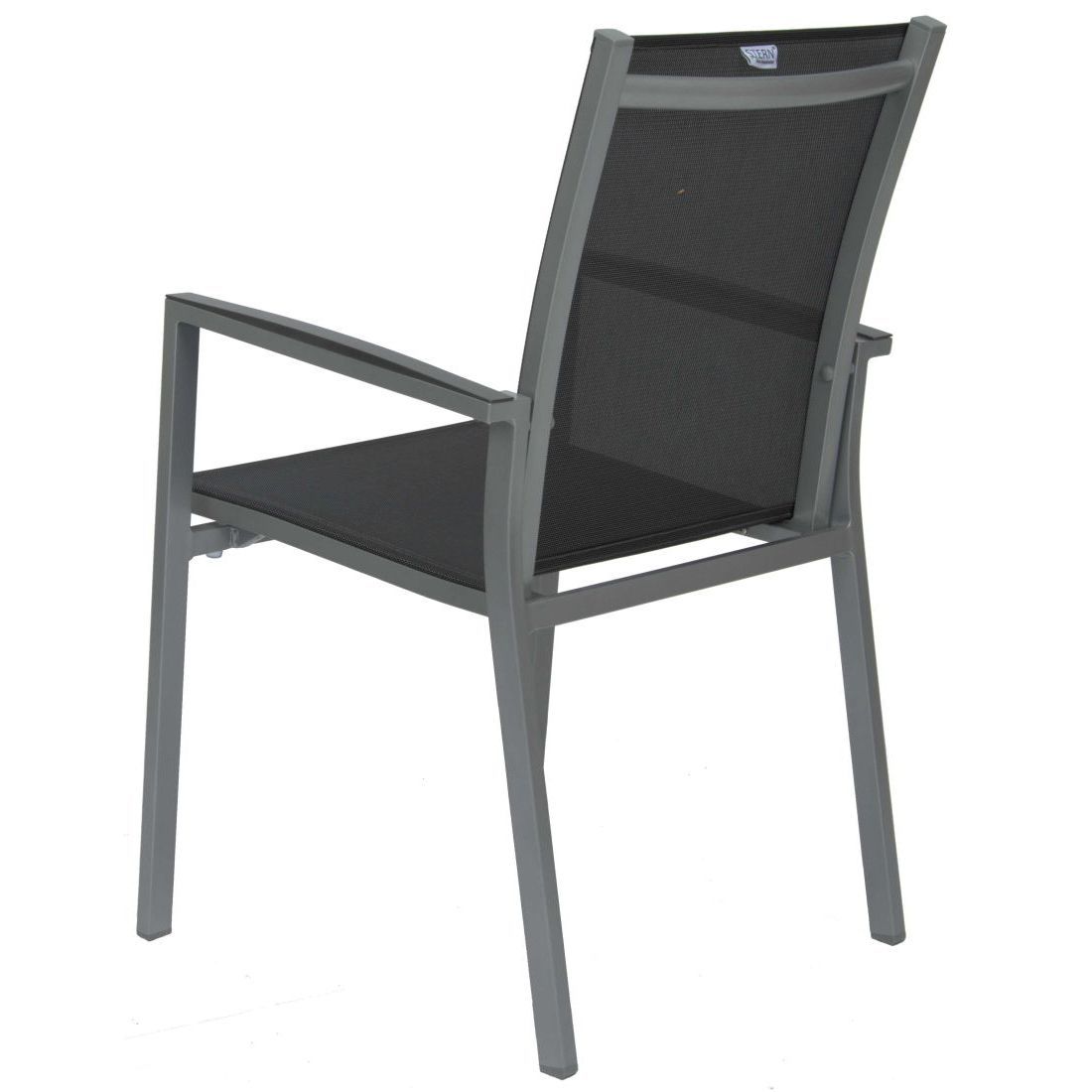 Montert Stabelstol ute New Levanto aluminium/textilen - Stern på terrasse