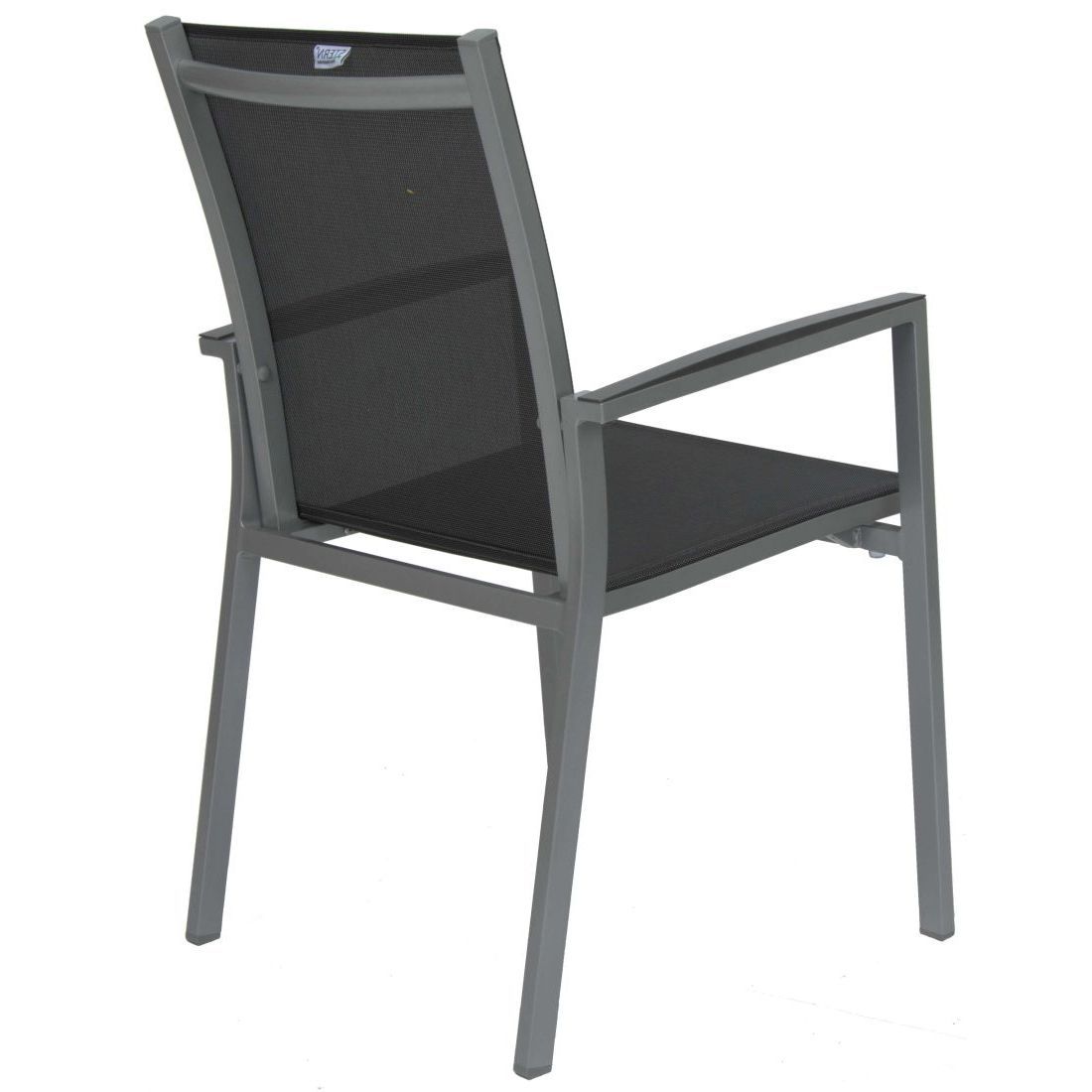 Sideprofil av Stabelstol ute New Levanto aluminium/textilen - Stern