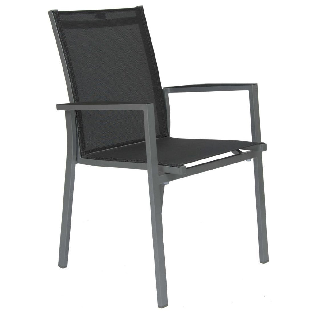 Stabelstol ute New Levanto aluminium/textilen - Stern i hagemiljø