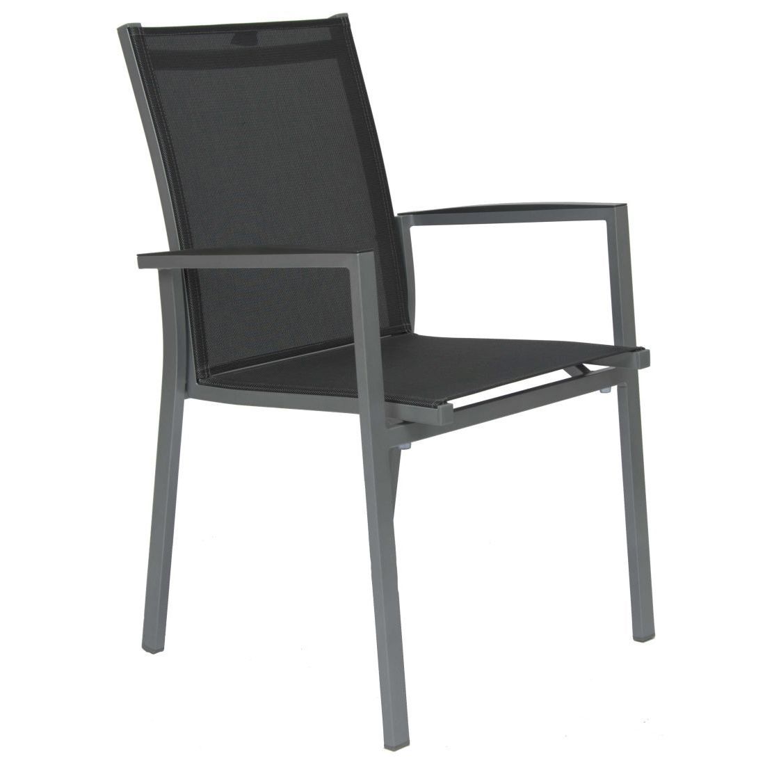 Stabelstol ute New Levanto aluminium/textilen - Stern i hagemiljø