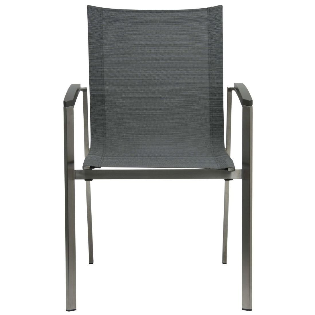 Stabelstol ute New Top rustfritt stål/textilen 63x67 cm - Stern nærbilde av tekstilene