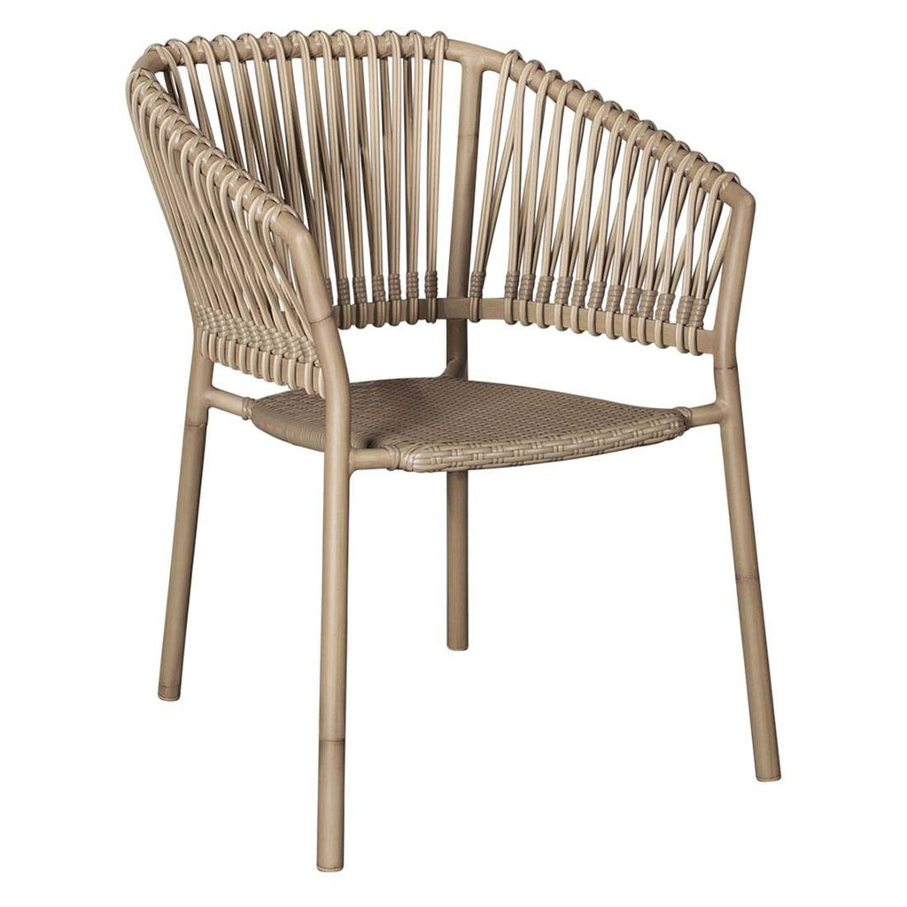 Stabelstol ute Ocean aluminium/polyrotting natur forfra