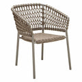 Stabelstol ute Ocean aluminium tau taupe sett forfra