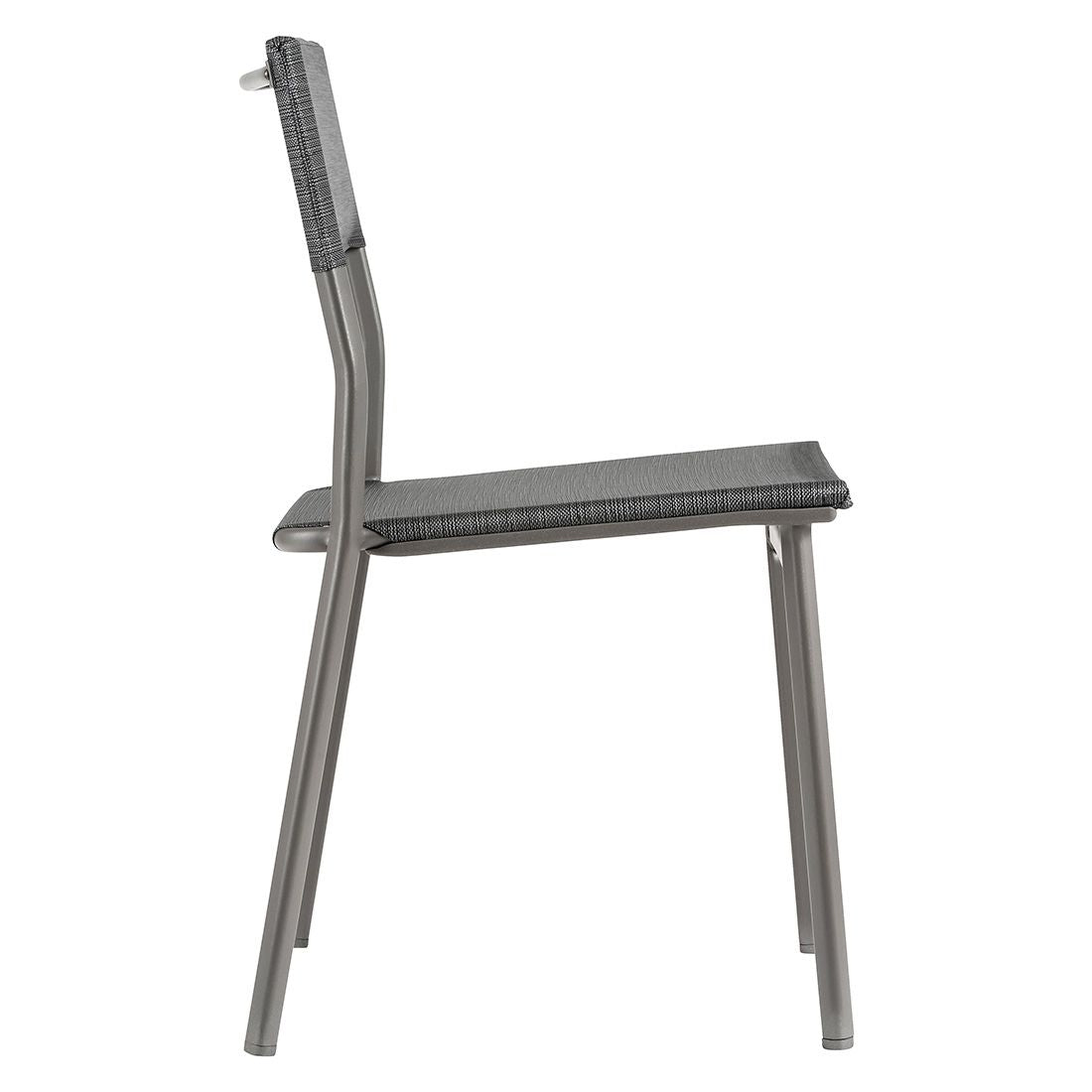 Stabelstol ute Oron stål/Batyline 50x49 cm - Lafuma stablet