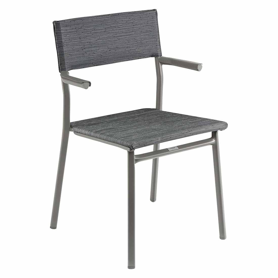 Detalj av stoffet Batyline på Stabelstol ute Oron stål/Batyline 58 cm - Lafuma