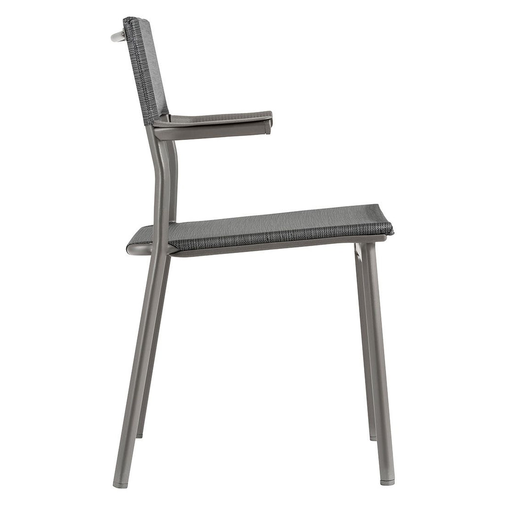 Stabelstol ute Oron stål/Batyline 58 cm - Lafuma stablet
