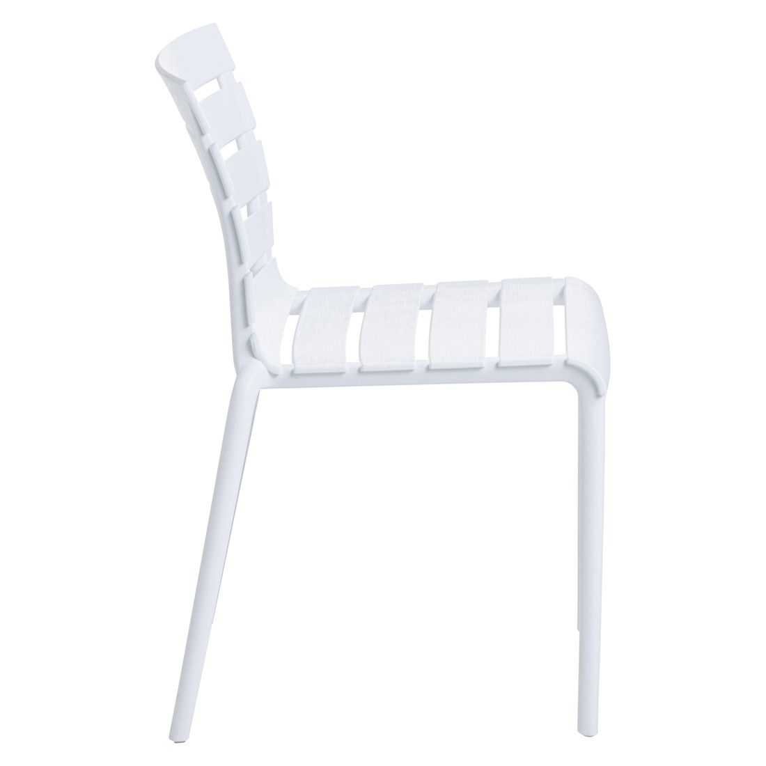 Montert Stabelstol ute Ponza plast 47x55 cm - Kettler i hage