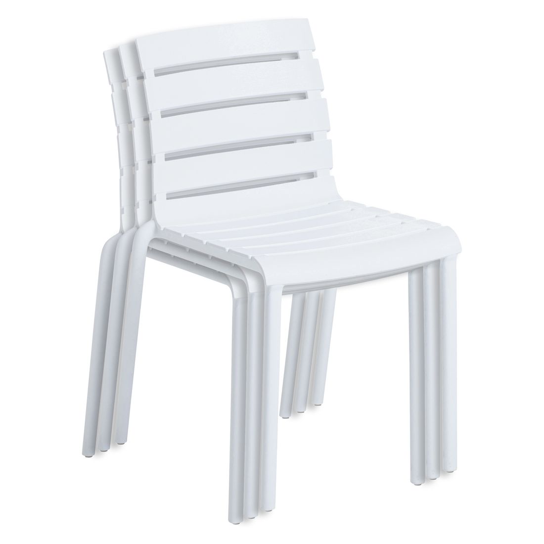 Sammenstablede Stabelstol ute Ponza plast 47x55 cm - Kettler