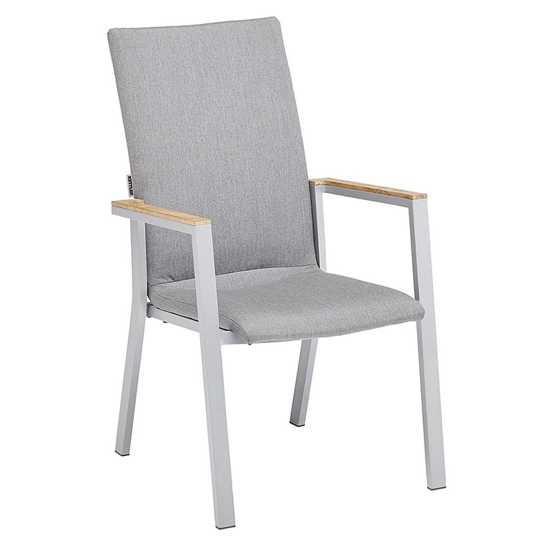 Stabelstol ute Rasmus aluminium Sunbrella bakside