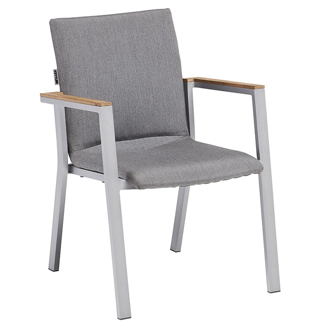 Stabelstol ute Rasmus aluminium Sunbrella bakside