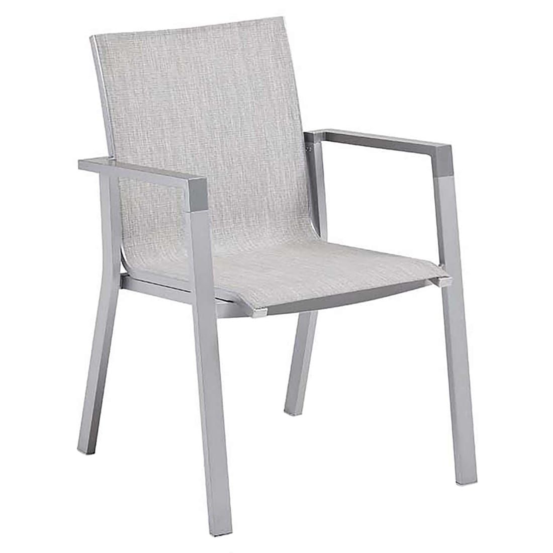 Stabelstol ute Rasmus aluminium/textilen 60x62 cm bakside
