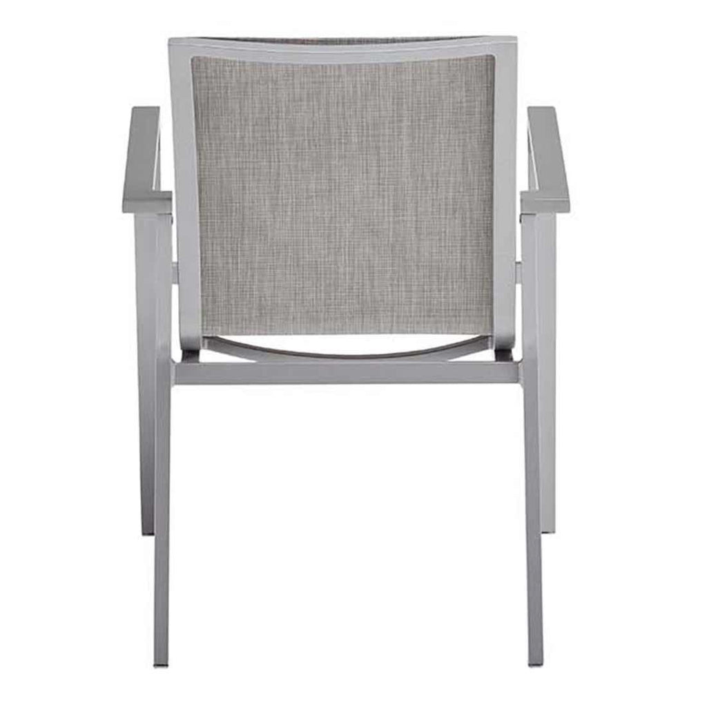 Stabelstol ute Rasmus aluminium/textilen 60x62 cm sideprofil
