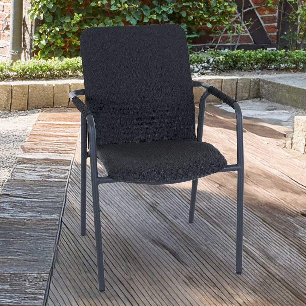 Stabelstol ute Repton aluminium/textilen 57x65 cm bakside