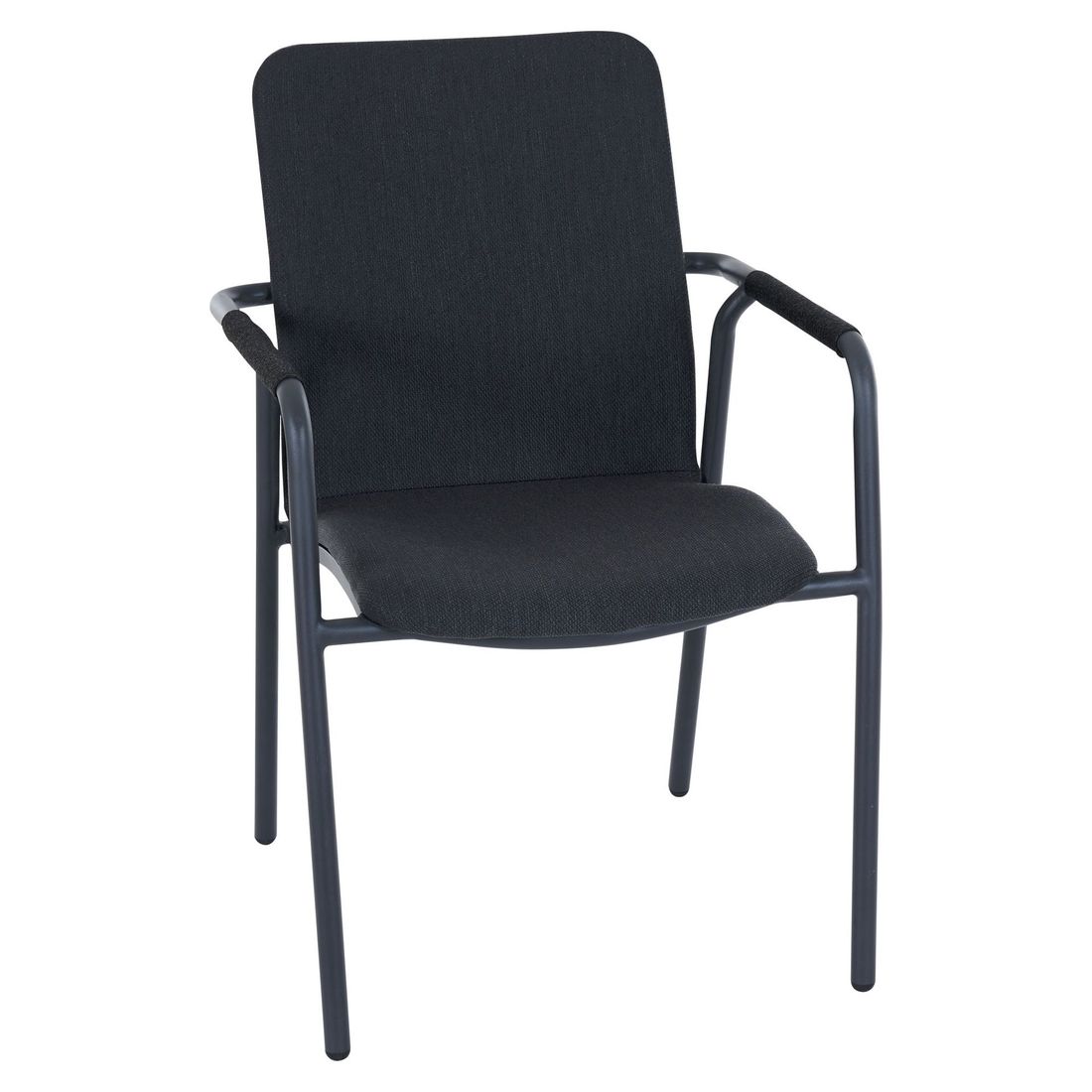 Stabelstol ute Repton aluminium/textilen 57x65 cm forfra