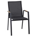 Stabelstol ute Rondo aluminium Ranotex front