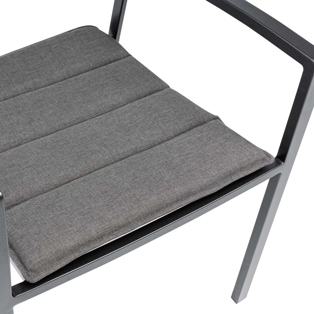 Stabelstol ute Rouen aluminium/olefin i hage