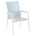 Stabelstol ute Silla aluminium/textilen/tau - Niehoff forfra