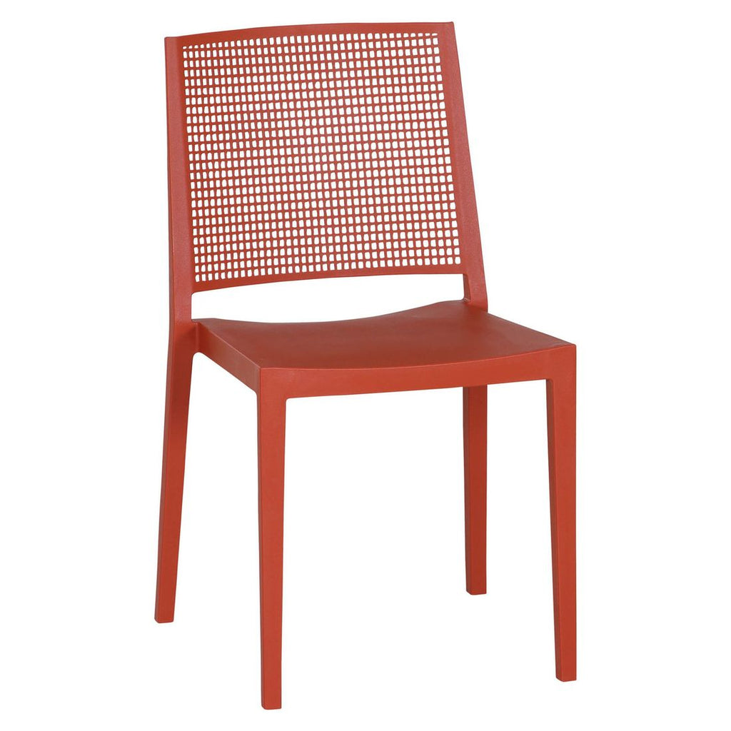 Stabelstol ute Square plast 46x56 cm - Siena Garden forfra