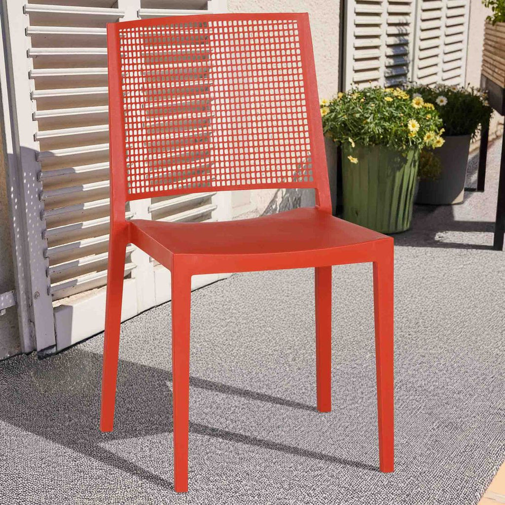 Stabelstol ute Square plast 46x56 cm - Siena Garden bakside