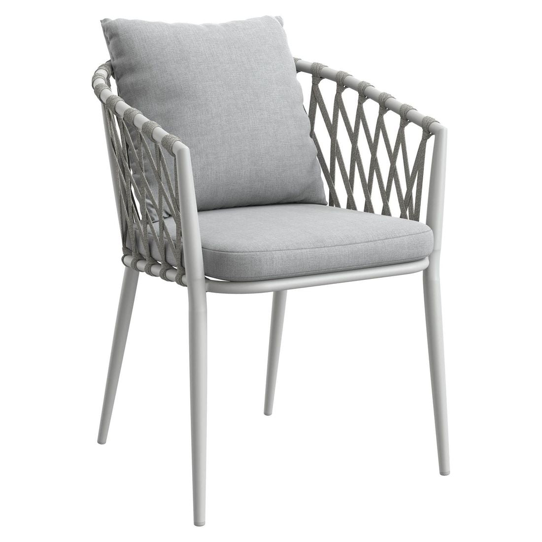 Stabelstol ute Sunrepo aluminium tau med puter forfra