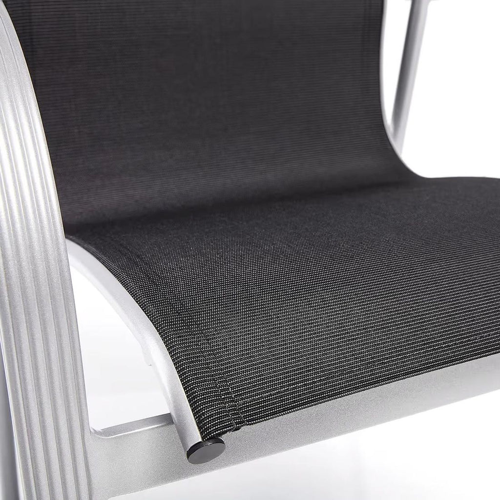 Sideprofil stabelstol ute Tampa aluminium/textilen