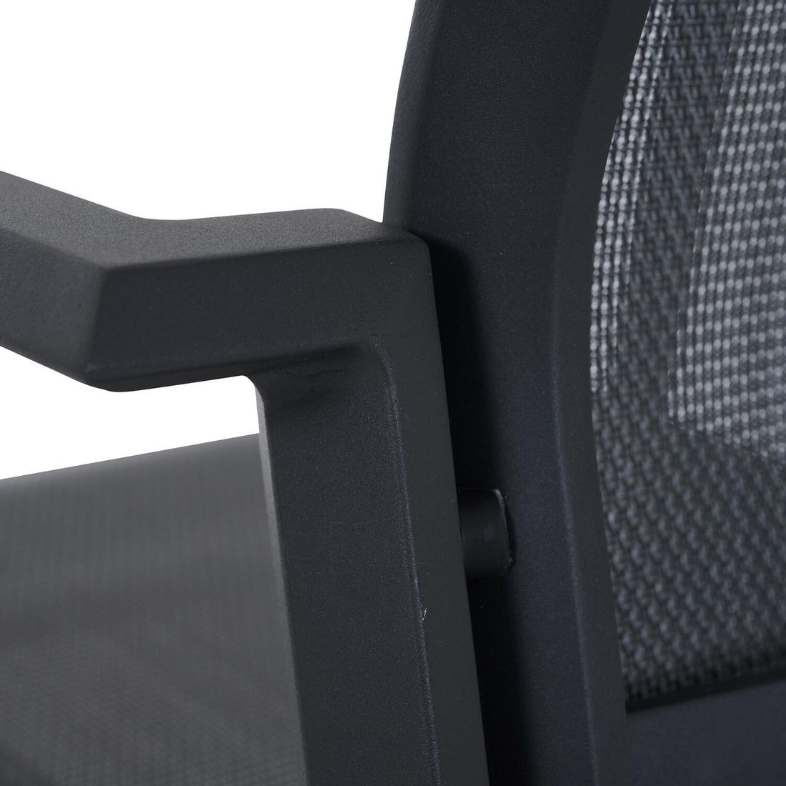 Stabelstol ute Tauro aluminium/textilen antrasitt detalj av sete og rygg