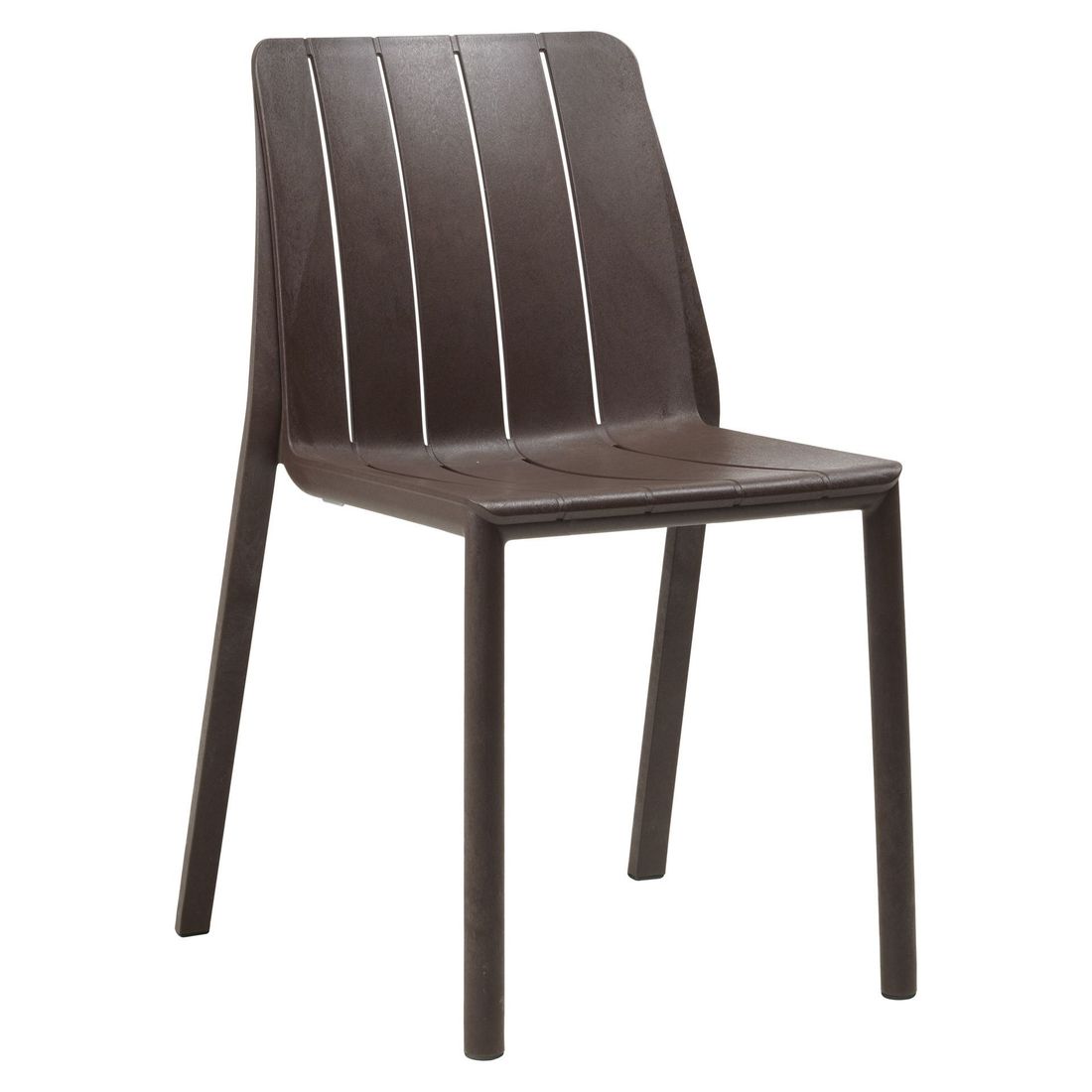 Stabelstol ute Tiberina plast 50x56 cm - Nardi bakside