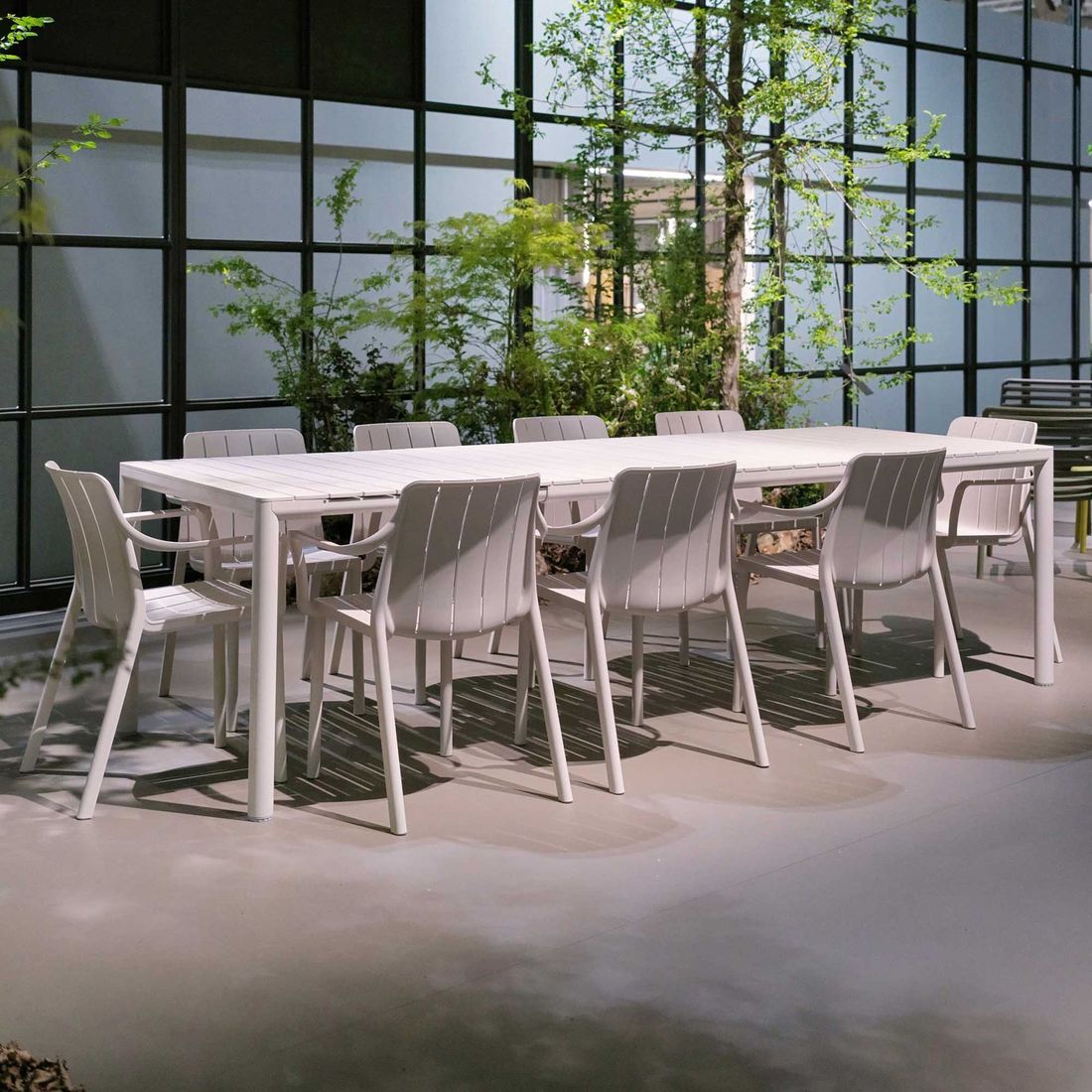 Stabelstol ute Tiberina plast 59x55,5 cm - Nardi oversikt