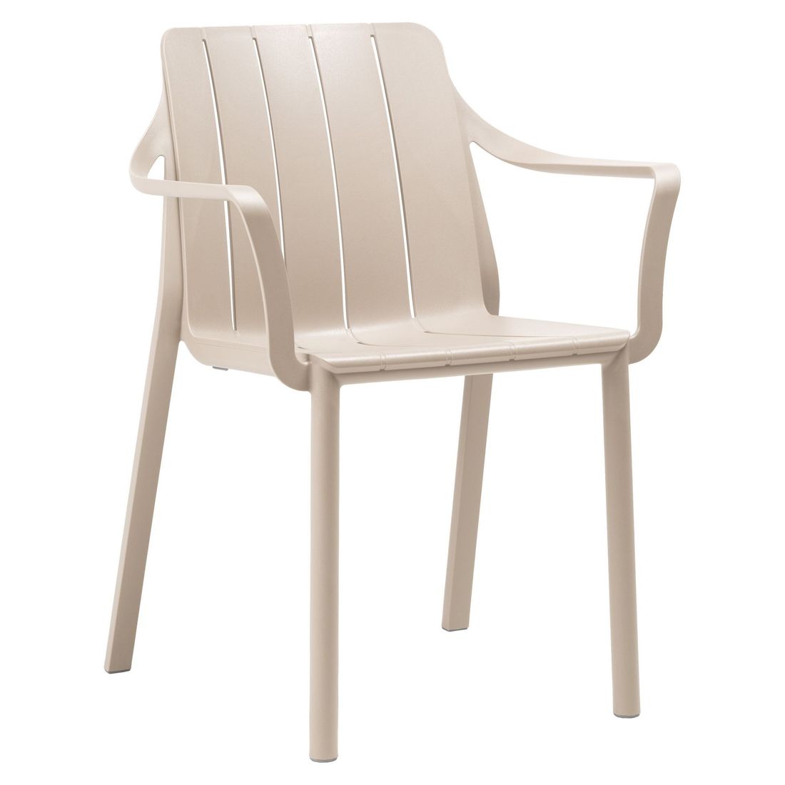 Stabelstol ute Tiberina plast 59x55,5 cm - Nardi bakside