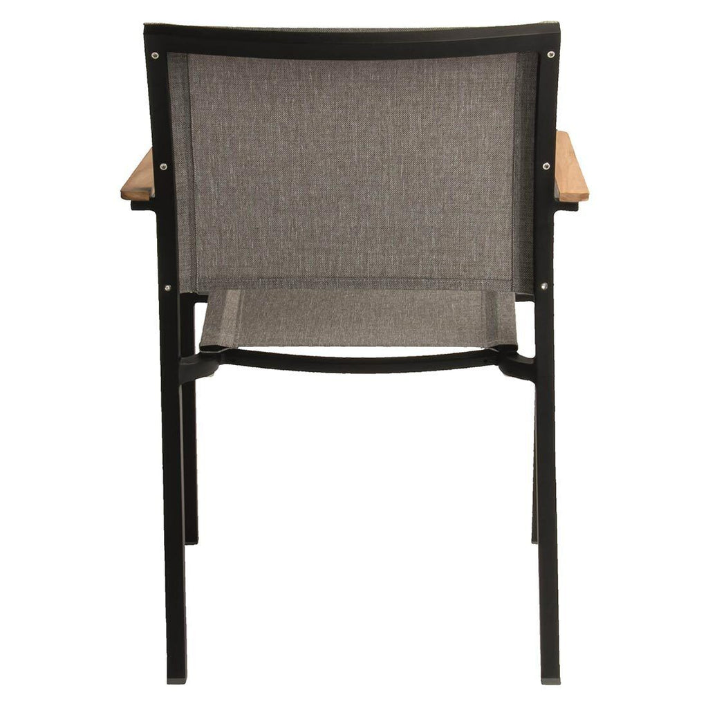 Stabelstol ute Tilo aluminium/textilen 57x62 cm stabelt