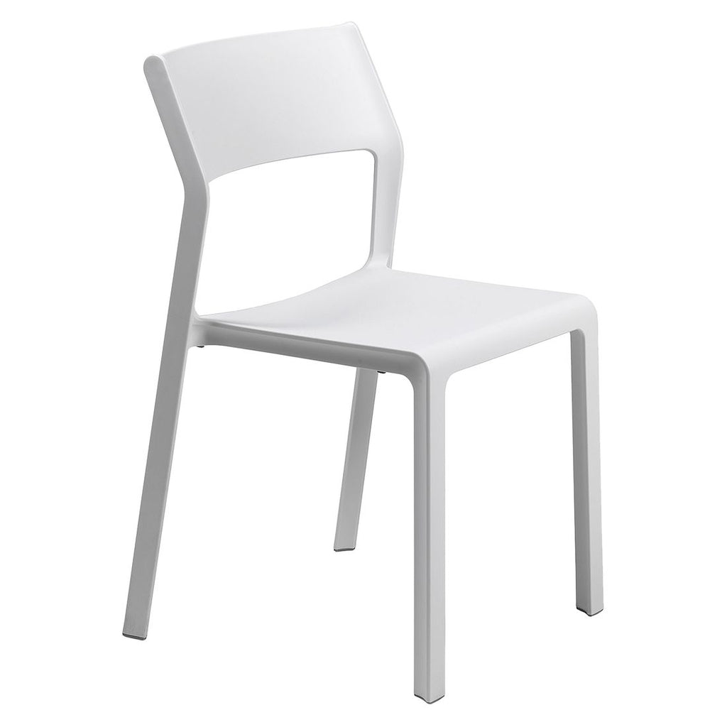 Stabelstol ute Trill Bistrot plast hvit bakside