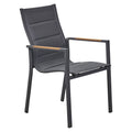 Stabelstol ute Unicamo aluminium/textilen - LC Garden forfra