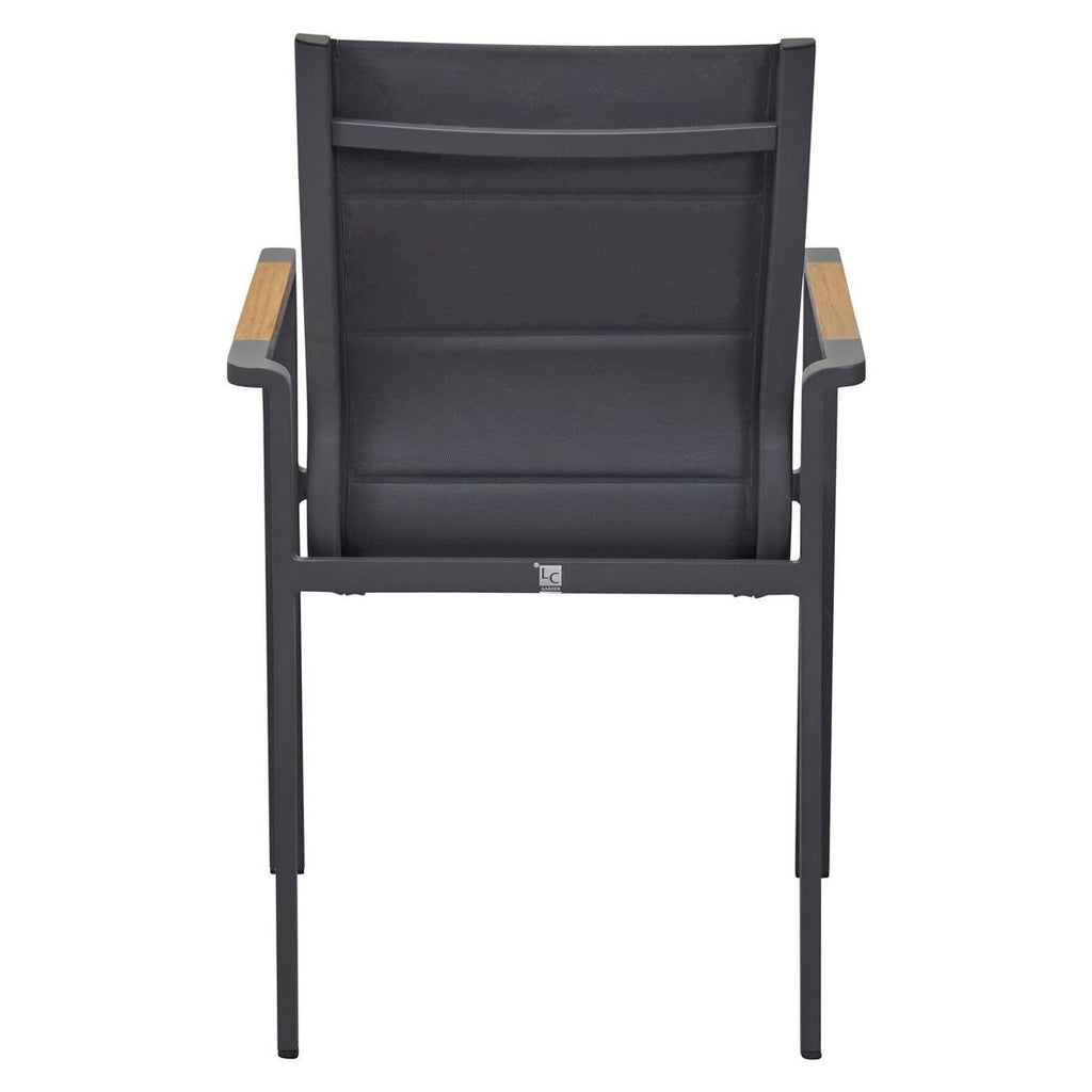 Stabelstol ute Unicamo aluminium/textilen - LC Garden stablet