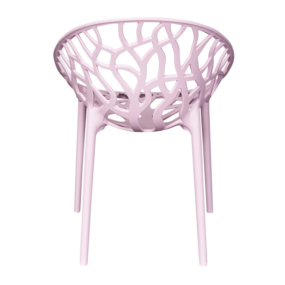 Stabelstol ute Vomo plast 58x60,5 cm rosa - LC Garden