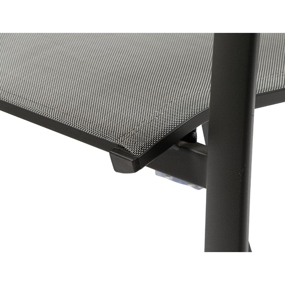 Stabelstol Velia aluminium/textilen - Siena Garden