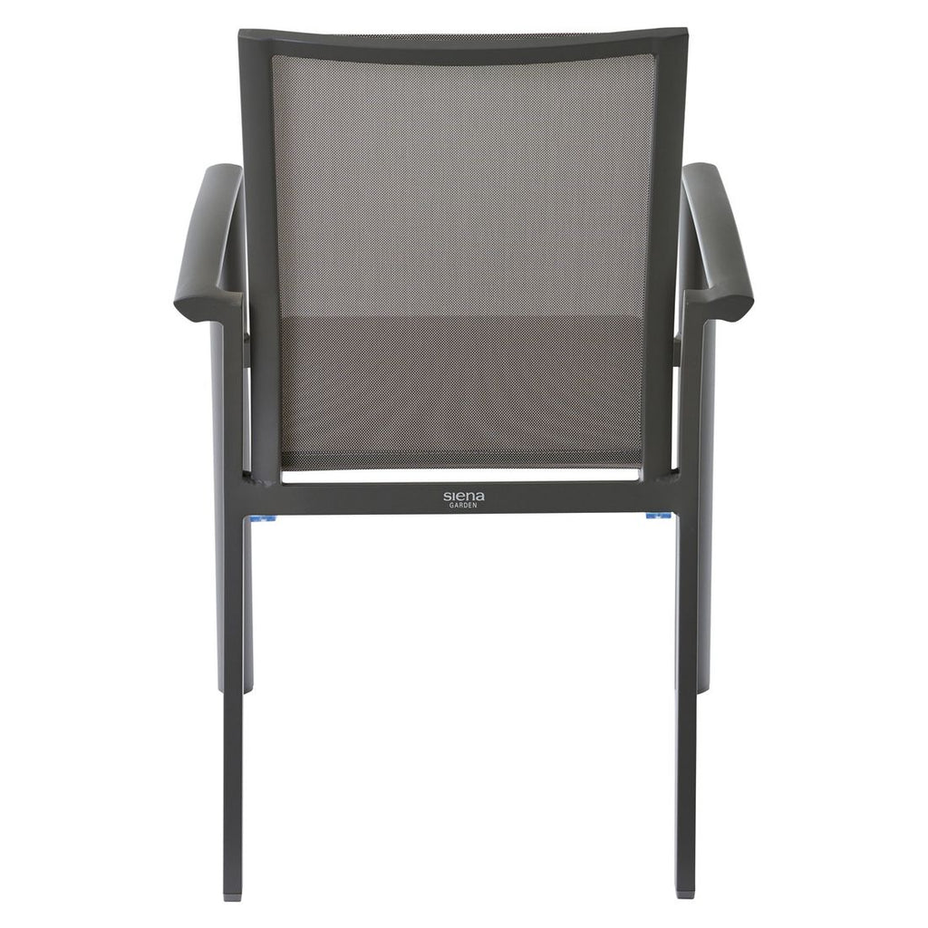 Stabelstol Velia aluminium/textilen taupe - Siena Garden