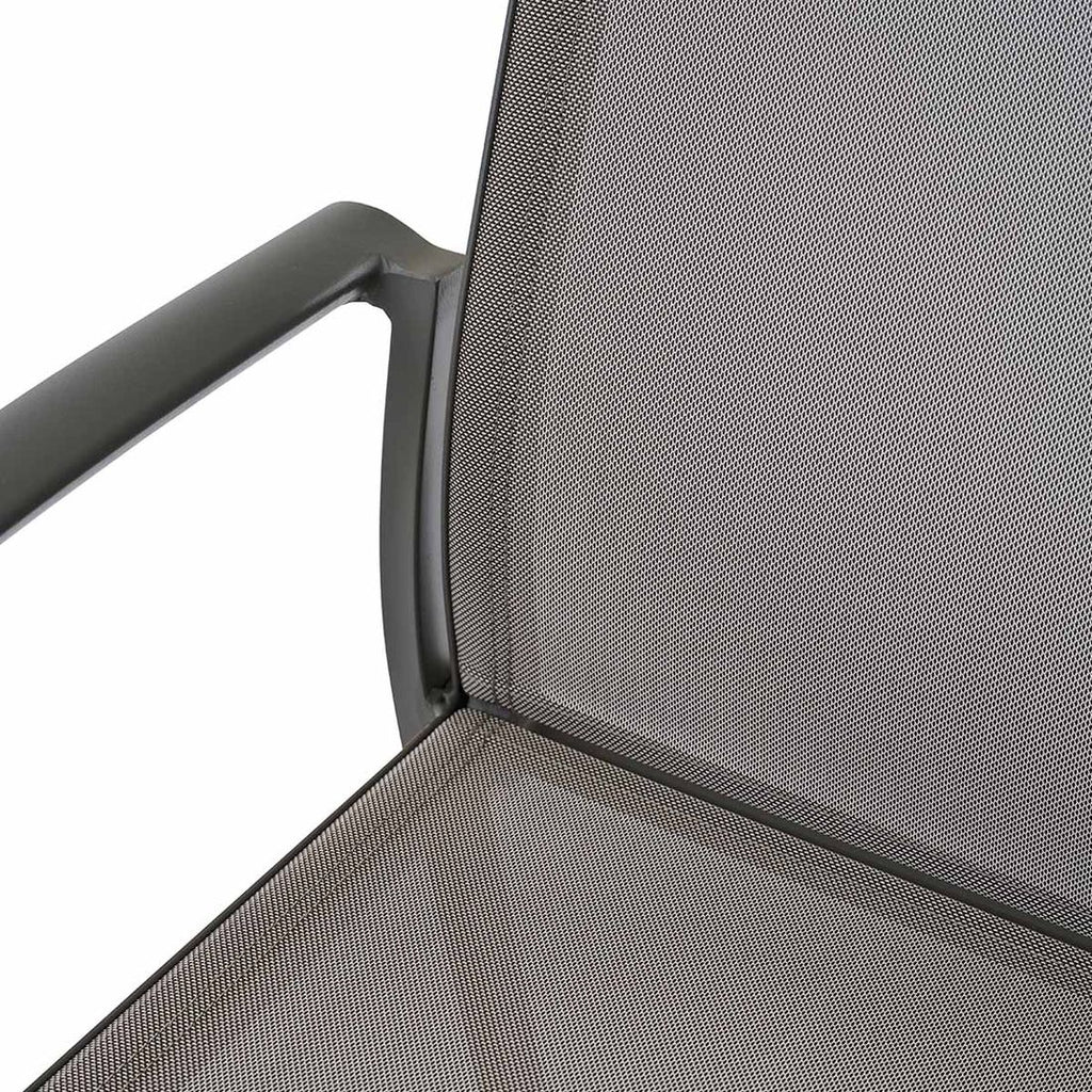 Stabelstol Velia aluminium/textilen taupe - Siena Garden