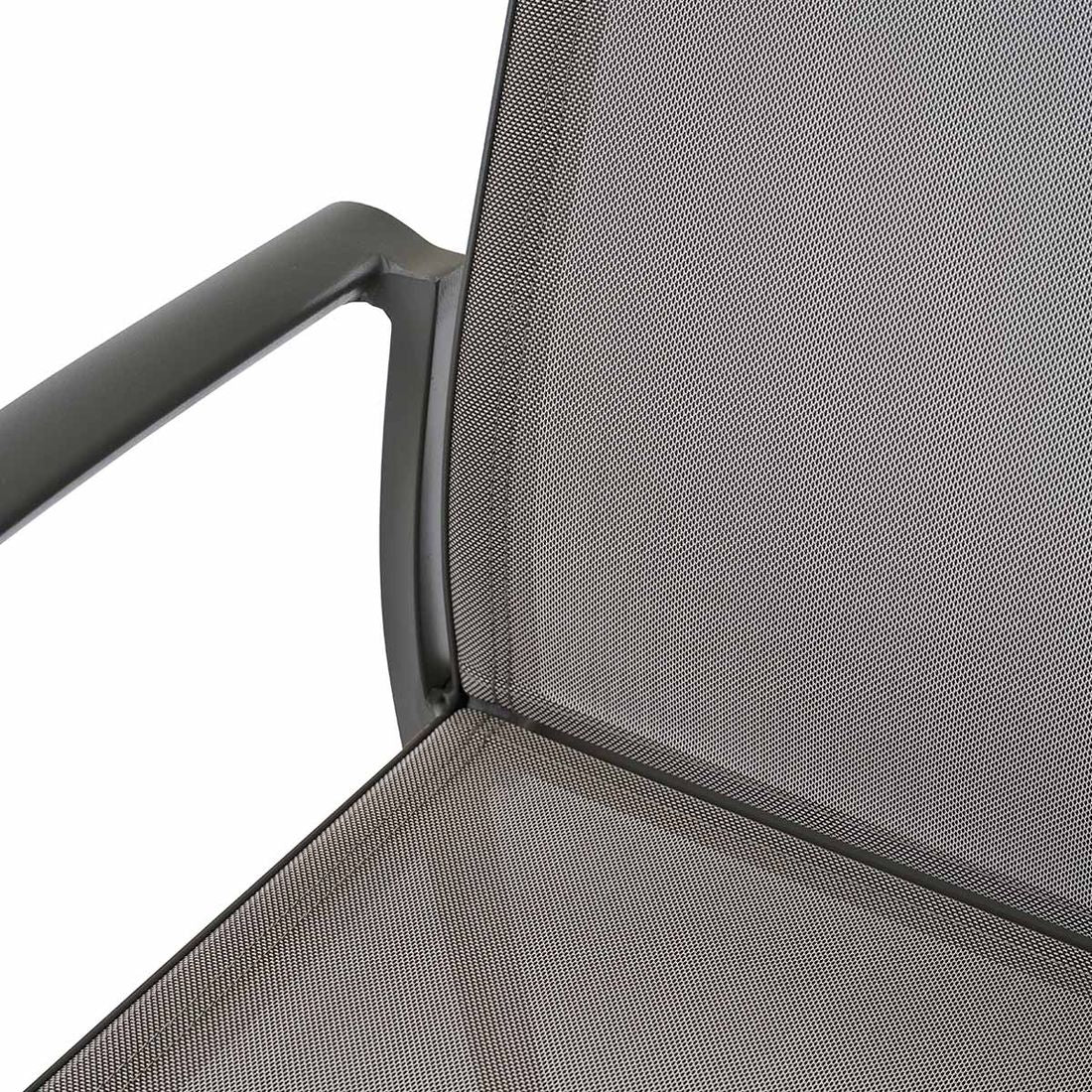 Stabelstol Velia aluminium/textilen taupe - Siena Garden