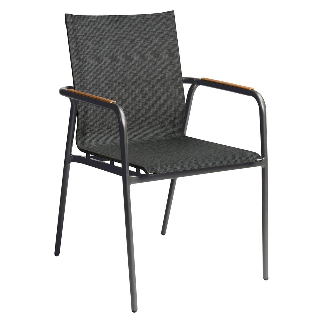 Stabelstol Vento aluminium/textilen 56x57 cm - Stern forfra