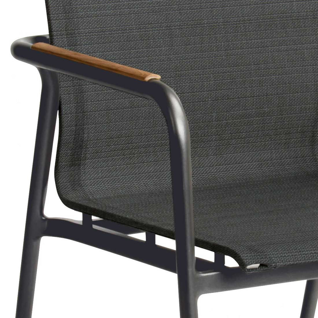 Stabelstol Vento aluminium/textilen 56x57 cm - Stern detalj av materiale